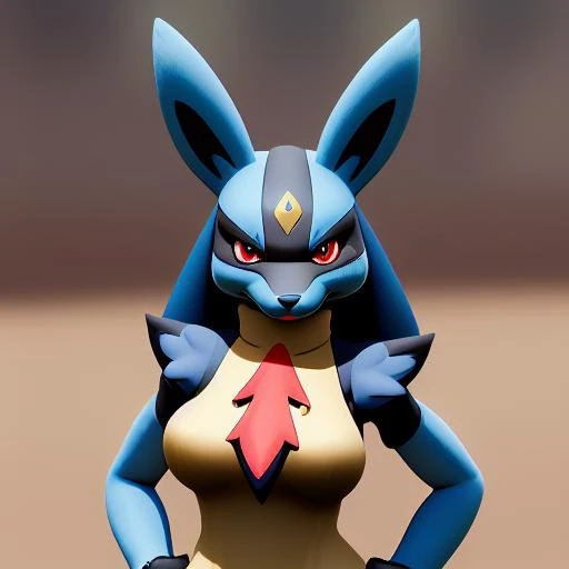 , nintendo, pokemon, text, lucario, anthro, duo, canid, <3, mammal, blush, canine, paws, fur, hindpaw, clothing, pawpads, male, video games, pokemon (species), generation 4 pokemon, english text, hi res, red eyes, ambiguous gender, simple background, blue body, maid uniform, pseudo clothing