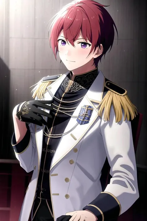<lora:tsukasa_suou:0.7>, masterpiece, best quality, ultra-detailed, ultra-high contrast , 1boy, 8k, tsukasa_suou, knights_ensemble_stars,wallpaper quality, standing, complex background, realistic,