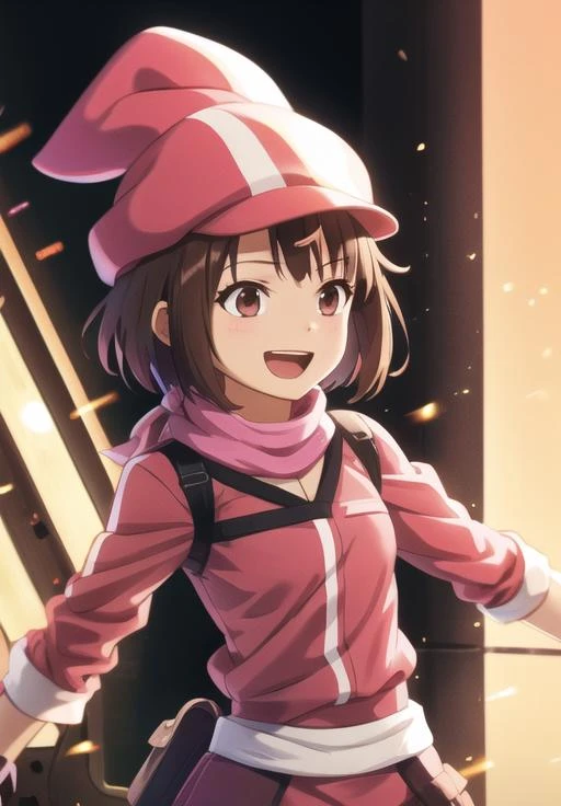 <lora:Llenn_GGO:0.8>, Llenn_GGO, smile, (acclaimed, alluring, captivating, exciting, gorgeous, striking:1.3), (highly detailed, high quality:1.3)