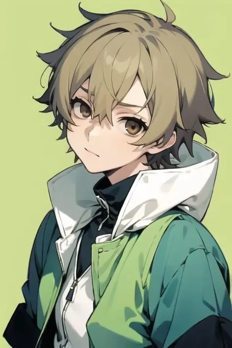 masterpiece, best quality, high quality, 1boy, solo, male focus, looking at viewer, upper body, <lora:hibiya_amamiya:0.66>, hibiya_amamiya, blonde hair, brown eyes, jacket