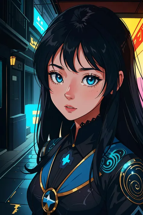 1girl, (art by Alain Laboile:1.2) , sculpture art, fantasy On pale Rainbow paper, behance, Street level shot of a Loving Symmetrical dark blue Neo-Tokyo ([Cable car:Clinic:1]:1.3) , it is anthropomorphic with a face, it is engraved with Gray and Flowery patterns, [Egyptian:Tibetan:15] background, lush vegetation with Black oak, at Golden hour, split diopter, Cel shaded, Dark, Yuccie Art, rim light, Depth of field 100mm, Ektachrome, intricate details, Swirling, hyperdetailed, Flickr