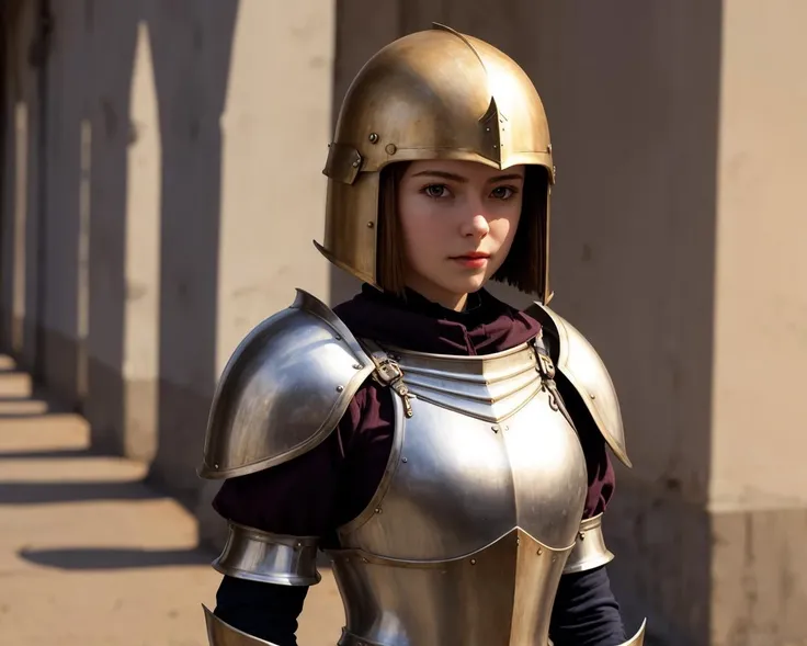 best quality,masterpiece,highly detailed,ultra-detailed,,<lora:neg4all_bdsqlsz_V-1.5:-1> 1girl solo ,bob cut, (Bascinet),An armor made of helmet with a pointed top
<lora:EnhancedDetail:-1>