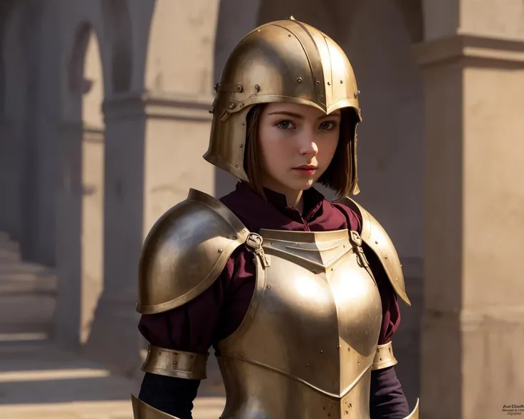 best quality,masterpiece,highly detailed,ultra-detailed,,<lora:neg4all_bdsqlsz_V0.5:-1> 1girl solo ,bob cut, (Bascinet),An armor made of helmet with a pointed top
<lora:EnhancedDetail:0>