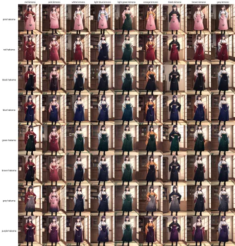 (masterpiece), (best quality), (ultra-detailed), photorealistic, (best illustration), (an extremely delicate and beautiful), 1girl, solo, finely detailed eyes, finely detailed iris, (red kimono), anchor, wide sleeves, short sleeves, smile, military office, full body, standing, cross-laced footwear, boots, high heel boots, detailed indoor scenery, hand on hip
BREAK (pink hakama), hakama skirt, long skirt <lora:kamikaze_outfit_16:1>