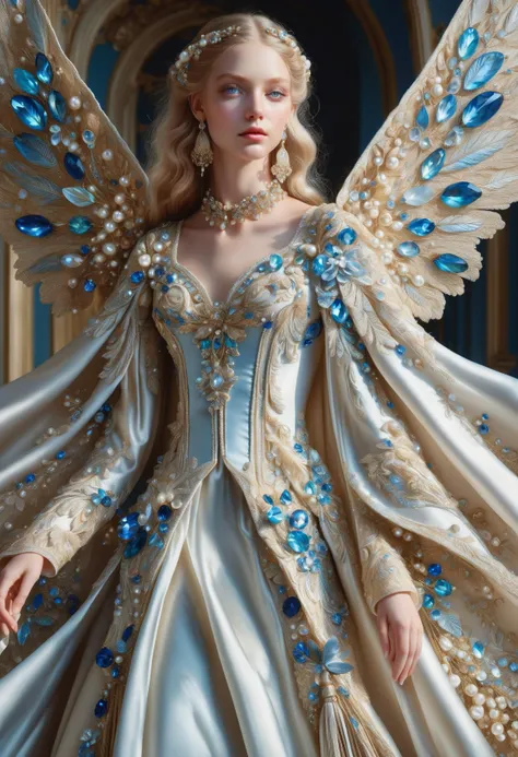 (best quality,4k,8k,highres,masterpiece:1.2), ultra-detailed, (realistic,photorealistic,photo-realistic:1.37), Cinderella's magical transformation from rags to a beautiful gown, vibrant colors, enchanting lighting, mesmerizing visual effects, intricate stitching details, exquisite beadwork, shimmering fabric, flowing skirt, elegant silhouette, stunning ballroom setting, magical aura, graceful movements, breathtaking elegance, fairy godmother's wand, sparkles and glitter, ethereal atmosphere, dreamlike ambiance, cinematic flair