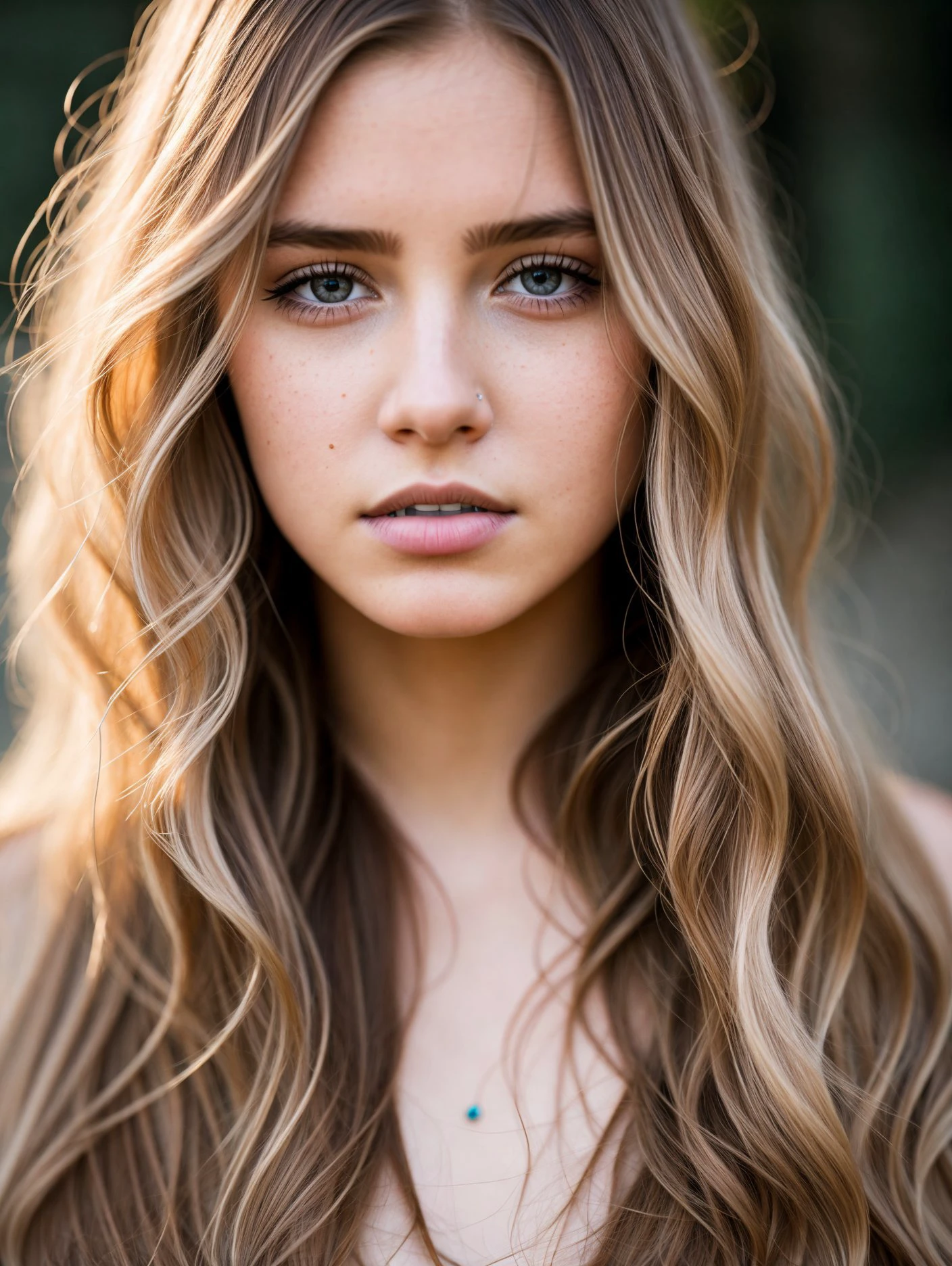awardwinning photograph, young_woman, =, Hypnotic Light hair