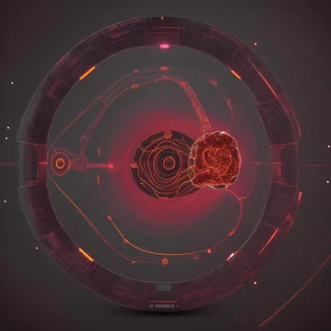 never before seen art style, a backwards circle, (silver and pink cloth metallic), doing everything, can see the viewer, ((flesh circuitry)), (((the most interesting object ever created)))