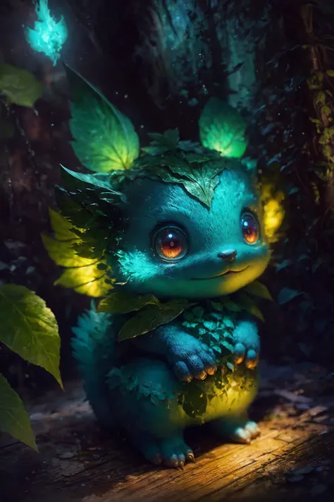 grainy, extremely detailed, intricate detail, dynamic lighting,photorealistic, <lora:FilmG4:1>,filmg , natural lighting, <lora:LowRA:0.85> , <lora:m0nst3rfy3(0.5-1)M:0.95>,m0nst3rfy3, tiger cub, red glowing eyes, :P, (fluffy:1.2), glowing stripes, dark forest,