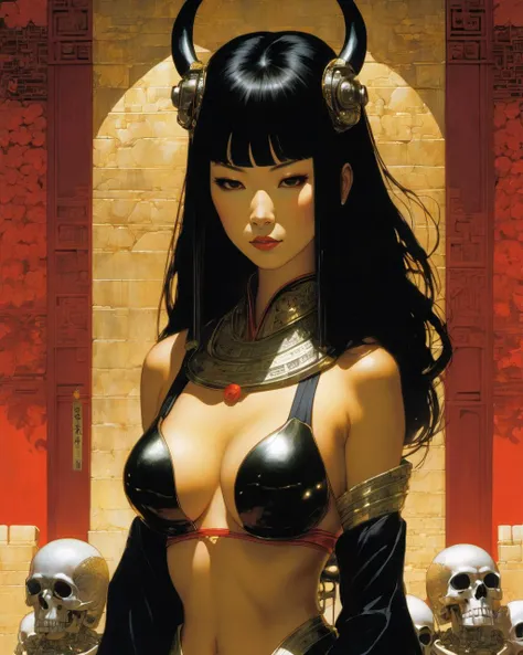 <lora:SaturnoButto:0.9> saturnobutto, the queen of lust