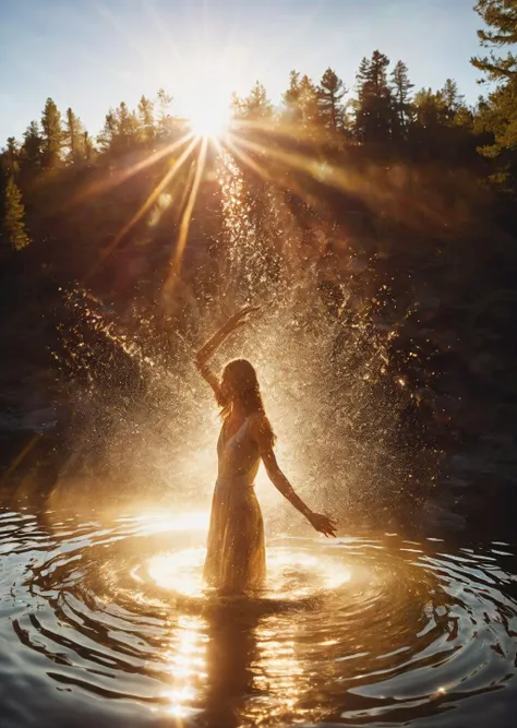 1 woman
water
lens flare
shadow
sun light
rim light
(realistic, photo by Ryan McGinley)