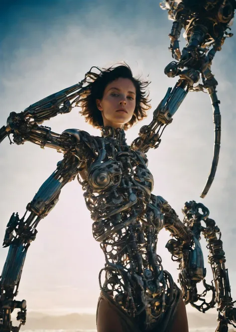 1 woman
mechanical arms
closeup
dark fantasy, noir
dream-like, fantasy, magic, metaphysics, surreal
(art by   Ryan McGinley)
