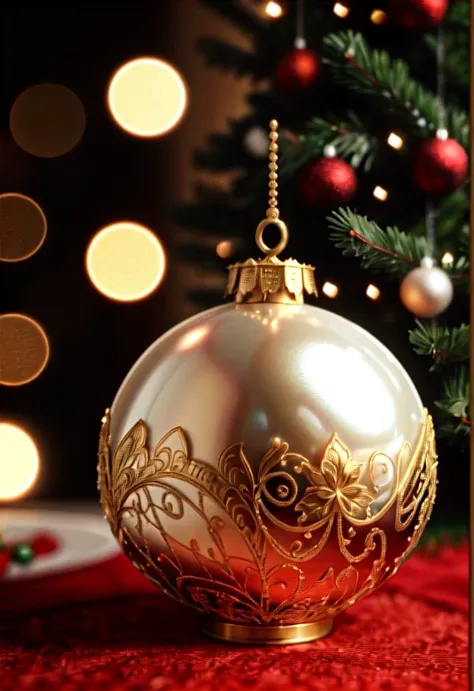 (highly detailed, intricate detail), christmas, pearl, SSGI, SSAO, cgi, symetrical, octane render, 35mm, bokeh, 9:16, (intricate details:1.12), hdr, (intricate details, hyperdetailed:1.15),