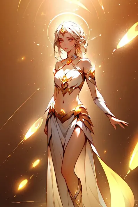 ((best quality)), ((masterpiece)), ((realistic)), full body,
1girl, celestial, deity, goddess, light particles,resolute eyes, bare shoulders,expressionless,
bioluminescent, vibrant, (glowing, glow),
(beautiful composition), cinematic lighting,
<lora:ALiNoCry_v18:0.7>