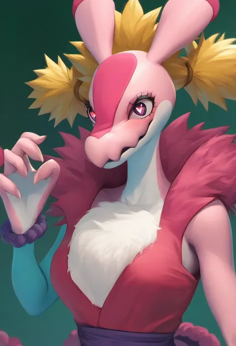 source_cartoon, rating_safe, one piece style, (<lora:lovander-v3e10:1>lovander, anthro, female, heart-shaped furry chest, heart-shaped pupils) hybrid with (temari \(naruto\)),, score_9, score_8_up, score_7_up, score_6_up, score_5_up, score_4_up