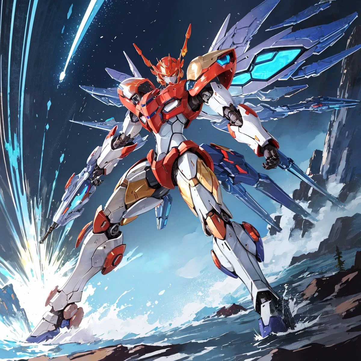 ultra-detailed, (Precise and unmatched illustrations:1.1), high-resolution,(incredibly absurdness) , (masterpiece:1.2), (best-quality:1.2),
(super fine illustration), (an extremely delicate and beautiful:1.2), CG unity 4k wallpaper, official art, sci-f,
BREAK,
1 girl ,(big mecha:1.1), metroid powered armor, (ruiend metropolis:1.2)