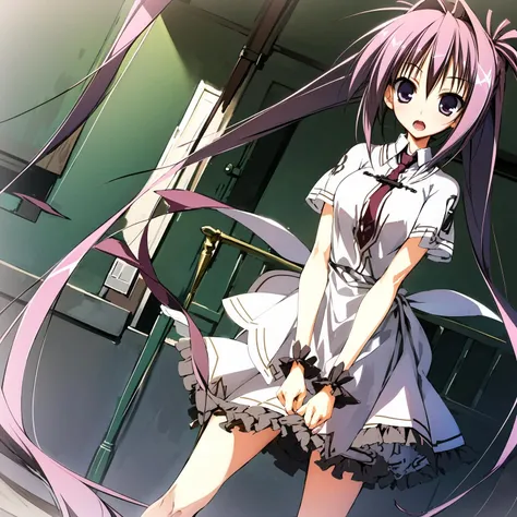 masterpiece, best quality, highly detailed, subahibi_kagami, 1girl, solo, standing, open mouth <lora:SubaHibi_Kagami:0.9>