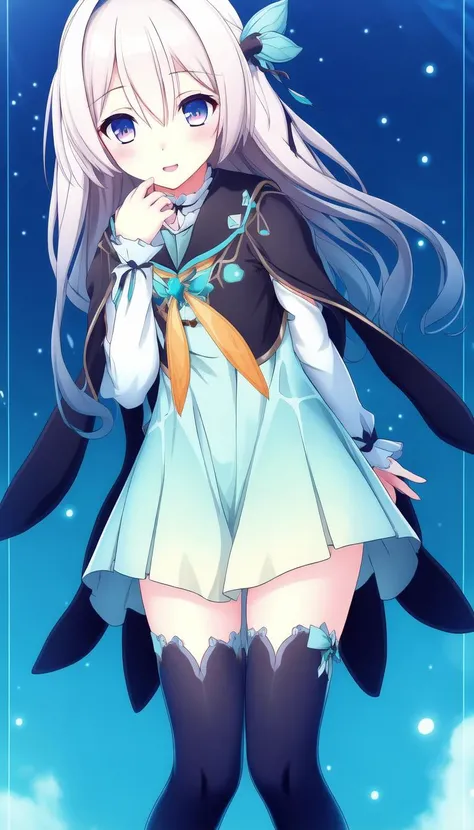 masterpiece, best quality, <lora:yutamix-extra-twinkle:0.6>, yutamix-extra-twinkle, hair ornament, Gently undressing, sleeves, Pervert girl, firefly-star-rail, Gradient hair, Light blue eyes Red eyes, Turquoise gradient dress, <lora:firefly-star-rail:0.7>