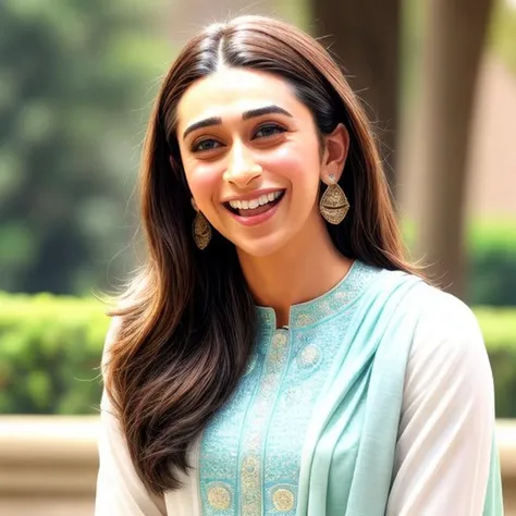 professional photo of kkp, perfect face, perfect eyes, laughing,  more_details:0.5, <lyco:KarismaKapoor:1>