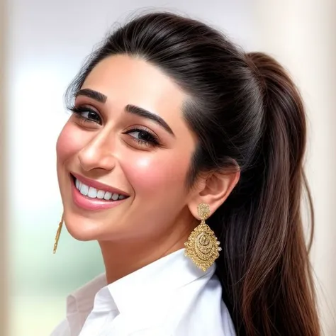 professional photo of kkp, perfect face, perfect eyes, laughing,  more_details:0.5, <lyco:KarismaKapoor:1>