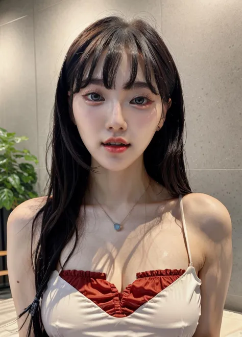 Highest quality, masterpiece, Ultra-high resolution, (Realistic: 1.4), RAW Photos, 1 Girl, Shiny skin, (Ultra-Realistic Details)), Portraiture, Global Illumination, Shadow, Octane Rendering, 8K, Ultra Sharp, , Very intricate detail, Realistic Light, CGSoation Trend, Black eyes, Glowing Eyes, To the camera, Neon Details,,((Light on face:1.2)),((Cinema Lighting:1.2)),(Photorealism:1.4),((30 piercings in left ear)),((necklace)),((A woman who always smiles)),((Poolside at night:1.4)),((Lighting on face:1.1)),((Close-up of face:1.2)),((Delicately depicting the face:1.2)),((multicolored hair colors:1.4)),(Very short bob hair:1.4),,(((Completely naked))),(((nsfw)))