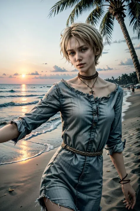 (masterpiece, best quality) <lora:epi_noiseoffset2:1> <lora:add_detail:0.8> <lora:ValOutlast:0.8>
ValOutlast, androgynous, solo, short hair, blonde hair, sitting in a sunflower field