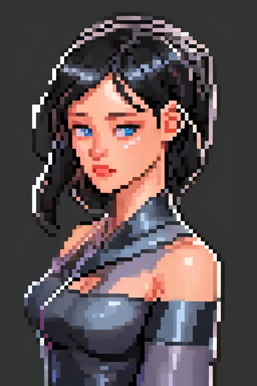 retro game cover art, full body portrait, symmetrical shoulders, symmetrical face, beautiful, elegant, volumetric lighting, subsurface scattering, ray tracing, vivid colors, trending on artstation, by jordan grimmer, art greg rutkowski