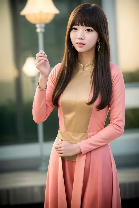 (8k), RAW photo, best quality, ultra high res,( realistic),( Kpop idol),( aegyo sal:1), cute, 1girl,( outdoor), bokeh,( night),( shrine lamp lights), smile, solo, looking a viewer, solo, beautiful and delicate detailed girl, yae miko, detached sleeves, bare shoulders, pink hair, long hair, ( evening costume:1.5),(furry costume:1.5), best quality, tail, detailed hands, detailed fingers, shadow lighting, jewelry, earrings, ribbon trim, white skirt, white dress, thick lips, professional lighting, detailed lighting, photon mapping, radiosity, physically-based rendering,(((((((((((((((((((((((((((((((((((((((( )))))))))))))))))))))))))))))))))))))))), backlighting, depth of field, natural lighting, hard focus, film grain, one meter shooting distance, professional photoshoot, photographed with a Sony a9 II Mirrorless Camera, detailed eyes, realistic eyes, detailed shadow, detailed lighting,( detailed hair), realistic hair, realistic lighting, realistic shadow, realistic outfit, realistic skin, soft reflection of light from above, realistic fabric, fibers of the clothing fabric, realistic hand wrinkles, realistic eyes <lora:Soo-bin-Chae:0.6>