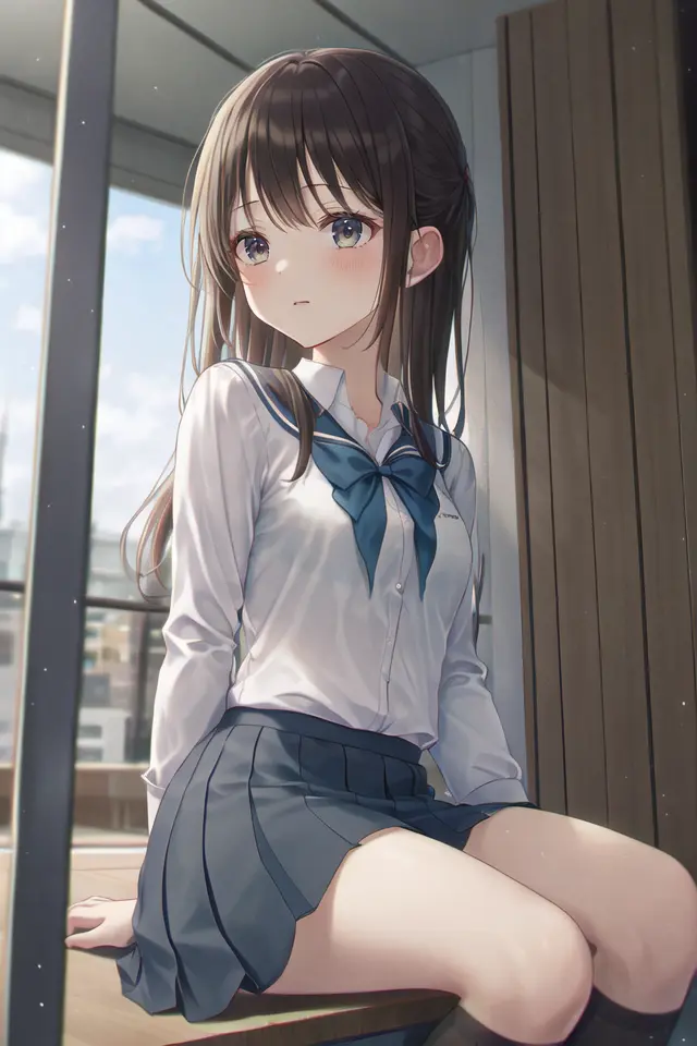 (masterpiece:1.05), (best quality:1.05),1girl,school_uniform  <lora:roha-v2:0.6>