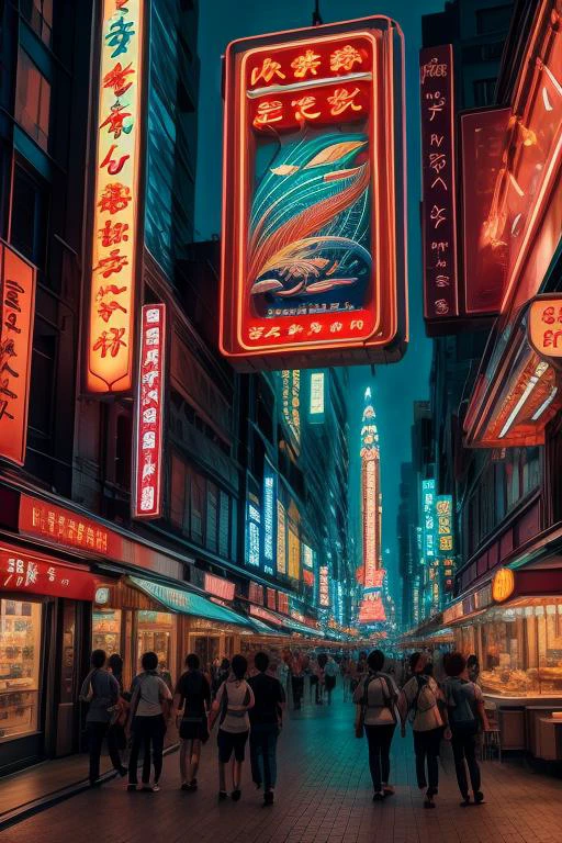 Masterpiece, art by Katsuhiro Otomo An underwater art deco city with neon signs and air bubbles rising upwards, bustling with marine life. (digital painting, vibrant colors, cinematic, 3D render) , realistic, perfect quality , intricated details, detailed background, cinematic lights,