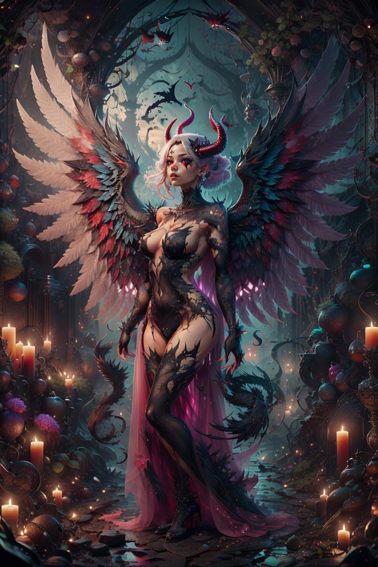 Devilish Wing (Style) Lora👹🪽🪽 v1.0(Stylized)