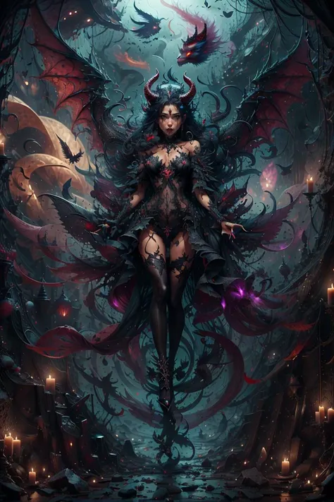 <lora:devilish-wing-style-darquelilly-v1:1> devilishwingstyle, devil