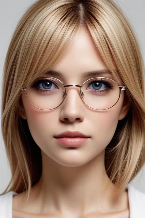rubia con gafas, perfecteyes eyes, <lora:lora_perfecteyes_v1_from_v1_160:1>