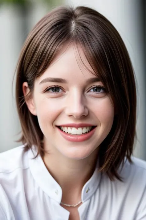 star Molly Smith shows off her blindingly white new teeth