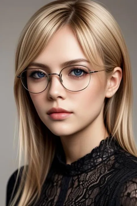rubia con gafas, perfecteyes eyes, <lora:lora_perfecteyes_v1_from_v1_160:1>