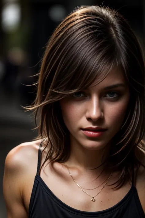 A photo of a beautiful cute young woman medium hair, <lora:DETAIL_SLIDER_BY_STABLE_YOGI:0.8> Amazing photorealistic trending on Artstation