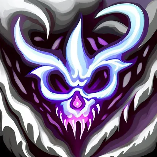 best quality, masterpiece, very high resolution, highly detailed, glowing demonic rune, stylized game icon