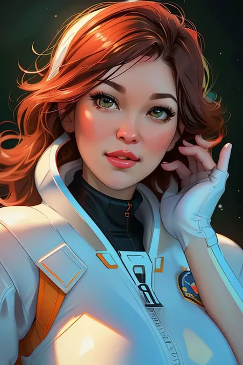 DEN_tessa_fowler,
(floating in a space shuttle:1.2) wearing a (space suit:1.2), (anti gravity:1.1), floating, space craft, shuttle, (floating in low gravity:1.2),
bokeh, f1.4, 40mm, photorealistic, raw, 8k, textured skin, skin pores, intricate details <lora:epi_noiseoffset2:1>, epiCRealism,