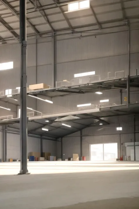 warehouse, indoors, <lora:Warehouse:0.6>