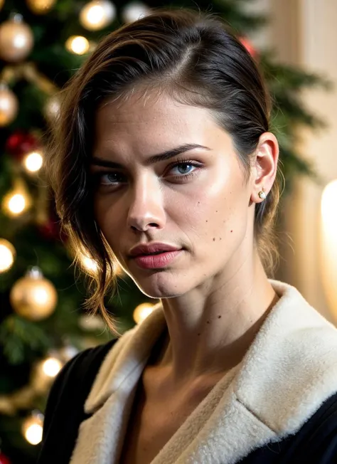 RAW photo of adrianalima-ti, natural lighting, 8k uhd, dslr, high quality, film grain, Fujifilm XT3, <lora:add_detail:0.7>, by Gerda Taro, christmas theme