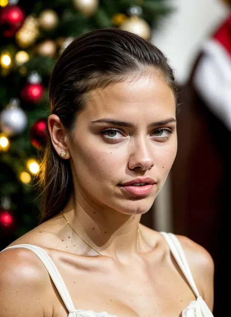 RAW photo of adrianalima-ti, natural lighting, 8k uhd, dslr, high quality, film grain, Fujifilm XT3, <lora:add_detail:0.7>, by William Eggleston,  christmas theme