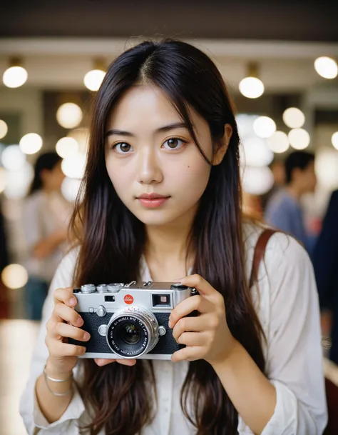 masterpiece, best quality, analogue photo of asian girl, long hair, eye level, high key lighting, Leica M3, Porta 160, 50mm, (bokeh photography), (professional photo, balanced photo, balanced exposure)