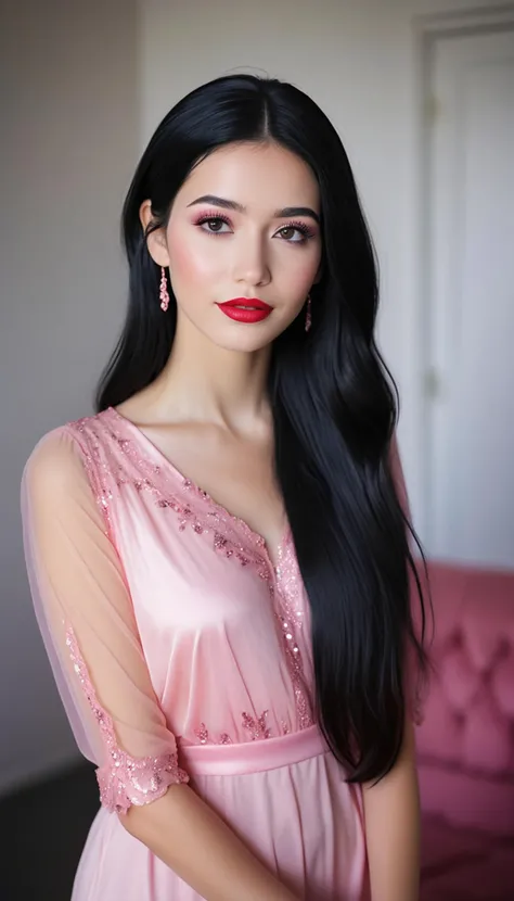 ((full body wide angle)), <lora:add-detail-xl:1> <ti:SimplePositiveXLv2>, masterpiece, best quality, 35mm photography, highly detailed, realistic, ethereal fantasy concept art of fit romantic 23 year old (Icelandic:1.1) woman with long jet black hair, brown eyes, beautiful face, shy smile, detailed eyes, full lips, ((lipstick,red lips,pink_shiny_lips,pink_eyeshadow,eyelashes,powder_blusher,make-up), BREAK, (necklace,earrings,bracelet), smile, Dynamic pose, warm light, cloudy, motivated light)), ((Leggings, sweater with bare shoulders))