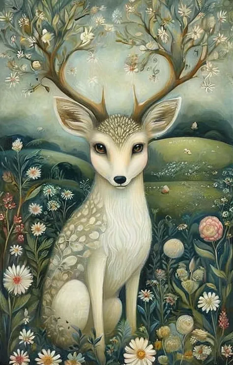 masterpiece,best quality,<lora:tbh148-sdxl:1>,illustration,style of Amanda Clark, garden