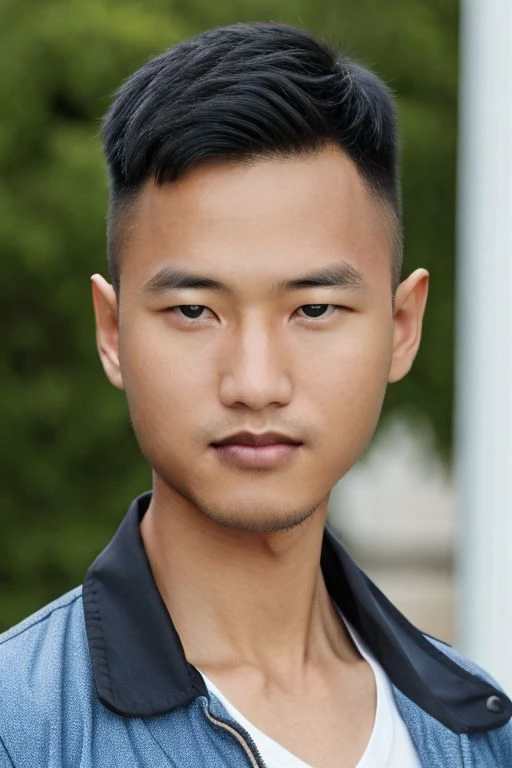 Asian,Syahnk,1man,Closeup photo, focus on him, talking with angry expression,  wearing white shirt, Cowboy shoot, front view, handsome, view, in the school background, (pureerosface_v1:0.3), HIQCGBODY, ultra realistic 8k, glamour lighting, bloom, HDR, perfect face, [:(highly detailed face: 1.2):0.1], (handsome model and fit faces),