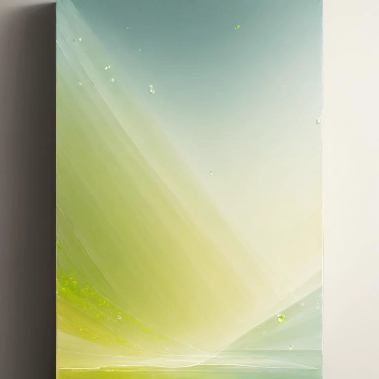 A meditative artwork with serene colors and gentle forms, inviting a sense of calm and introspection, Peridot, Rectangle, <lora:epiNoiseoffset_v2Pynoise:2>