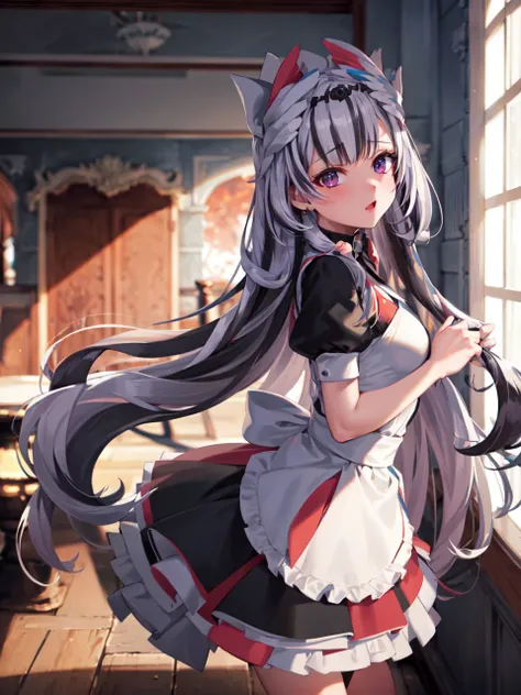 masterpiece, best quality, absurdres, 1girl, (maid), veyle_engage, <lora:Veyle:0.8>