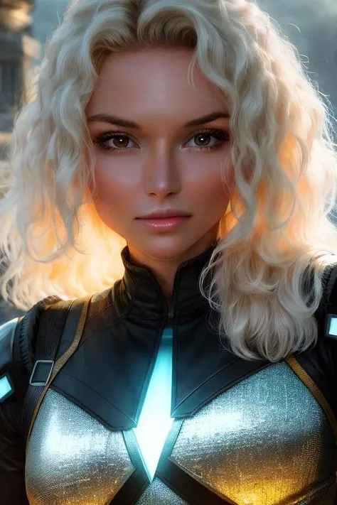 A photo from woman_elizaveta wearing a starlight super hero costume,  looking at camera, best quality, photo, highly detailed, sharp focus, 8k, god rays, 8k high definition, high detail eyes, highest quality, skin texture, masterpiece, best quality, perfect lighting, cinematic lighting, (sharp focus:1.2), HDR, beauty, ultra-detailed, amazing, eos, skin_pores, <lora:Elizaveta_v3:1> <lora:more_details:0.2>