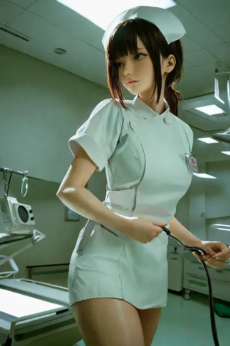 1girl, natural lighting
hospital, operating room,
(((White))) nurse uniform smooth, nurse, nurse hat, stethoscope,
tifa_lockhart,
<lora:nurse_uniform_xl_v1_1:1>, masterpiece, best quality,
