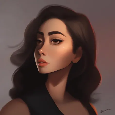woman <lora:samedoesarts:0.5> samdoesarts