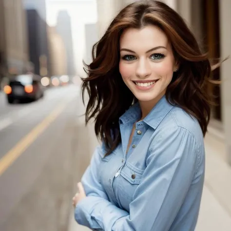 Picture, best quality, a woman in the city , photo of beautiful AHA<lora:AHA:1.0>, casual, smiling, looking at viewer, perfect face, perfect eyes, sharp focus, Intricate, High Detail, dramatic, photorealistic,